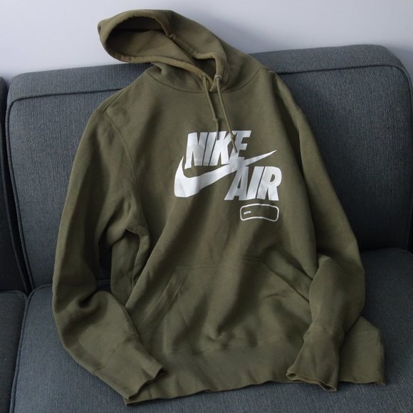 Nike Olive Hoodie Size L - Picture 1 of 13